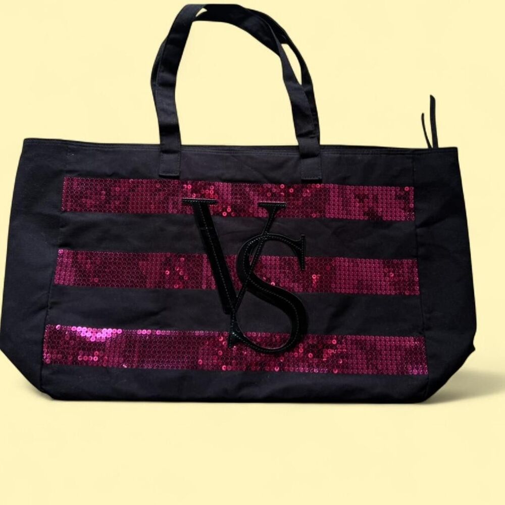 2014 VS pink sequin tote bag